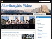 Tablet Screenshot of afterthoughtsvideo.com